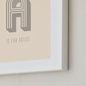 "Artisan" - Art Print in Almond by Marabou Design - Frame Close-up