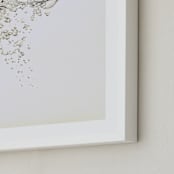 "Aquatic High Jump 2 of 3" - Art Print in carrot peel by Deborah Chou - Frame Close-up