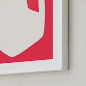"Two Percent Milk" - Art Print in Cherry by Elliot Stokes - Frame Close-up