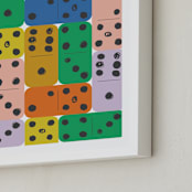 "Fun & Games I" - Art Print in Multi by Ampersand Design Studio - Frame Close-up
