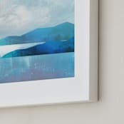 "beyond blue ridge" - Art Print in Ridge Blue by AlisonJerry - Frame Close-up