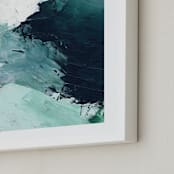 "Vivid Splash" - Art Print in Ocean by Melanie Severin - Frame Close-up