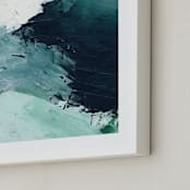 "Vivid Splash" - Art Print in Ocean by Melanie Severin - Frame Close-up