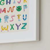 "ABC Buddies" - Art Print in Candy Shop by Nadia Hassan - Frame Close-up