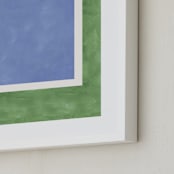 "Your Serve 2" - Art Print in Blue Deuce by Alicia Abla - Frame Close-up