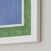 "Your Serve 2" - Art Print in Blue Deuce by Alicia Abla - Frame Close-up