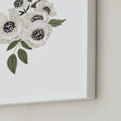 "Sincerity" - Art Print in Sage by Leah Bisch - Frame Close-up