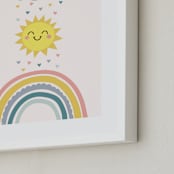 "How to make a rainbow" - Art Print in Bubblegum by Annie Holmquist - Frame Close-up