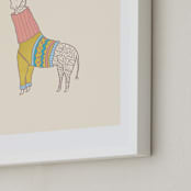 "Fiesta Turtle Neck" - Art Print in Tutti Fruiti by Meg Gleason - Frame Close-up