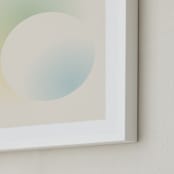 "Light of the Moon" - Art Print in Light Blue by Sarah Lund - Frame Close-up