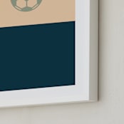 "3 Season Sport | Soccer" - Art Print in Navy by pacifica project - Frame Close-up