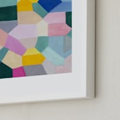 "Safe as houses" - Art Print in peach by raven erebus - Frame Close-up