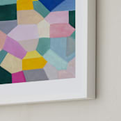 "Safe as houses" - Art Print in peach by raven erebus - Frame Close-up