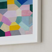 "Safe as houses" - Art Print in peach by raven erebus - Frame Close-up
