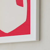 "Two Percent Milk" - Art Print in Cherry by Elliot Stokes - Frame Close-up
