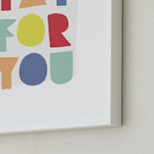 "yay for you" - Art Print in carnival by Lea Delaveris - Frame Close-up