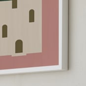"Maisonette" - Art Print in Dusty Rose by Ani Somi - Frame Close-up