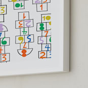 "Fun & Games II" - Art Print in Multi by Ampersand Design Studio - Frame Close-up