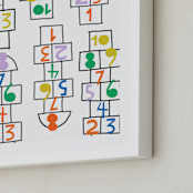 "Fun & Games II" - Art Print in Multi by Ampersand Design Studio - Frame Close-up