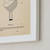 "Pickleball Posters 2" - Art Print in Backhand Black by Jayne Alfieri - Frame Close-up