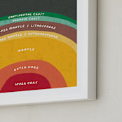 "The Earth" - Art Print in Magma by Erica Krystek - Frame Close-up