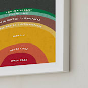 "The Earth" - Art Print in Magma by Erica Krystek - Frame Close-up