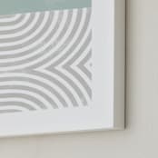 "Curve Appeal VI" - Art Print in Mint by Tanya Lee Design - Frame Close-up