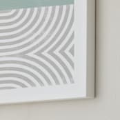 "Curve Appeal VI" - Art Print in Mint by Tanya Lee Design - Frame Close-up