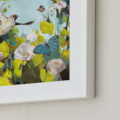 "Fly" - Art Print in sky by Jess Franks - Frame Close-up