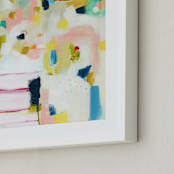 "Flip Flop" - Art Print in Olive by Lindsay Megahed - Frame Close-up