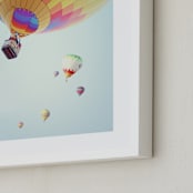 "Summer Sky" - Art Print in Sky Blue  by Haley Warner - Frame Close-up