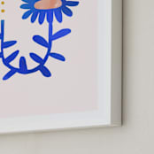 "A Flower For You, A Flower For Me II" - Art Print in Rain by Kayla King - Frame Close-up
