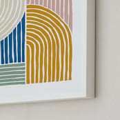 "mod rainbow" - Art Print in Rainbow by Jenna Holcomb - Frame Close-up