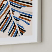 "Abstract Monstera Leaf" - Art Print in Cinnamon by Iveta Angelova - Frame Close-up