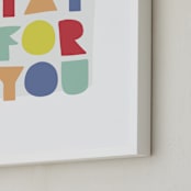 "yay for you" - Art Print in carnival by Lea Delaveris - Frame Close-up