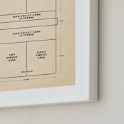 "Pickleball Posters 1" - Art Print in Backhand Black by Jayne Alfieri - Frame Close-up