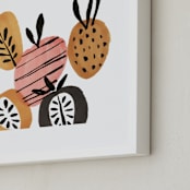 "Mipina" - Art Print in Sunshine Gold by Jenna Skead - Frame Close-up