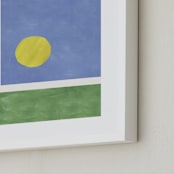 "Your Serve 1" - Art Print in Blue Deuce by Alicia Abla - Frame Close-up