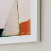 "Sunset Sail" - Art Print in Orange by ALICIA BOCK - Frame Close-up