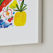 "Fruit Family" - Art Print in Tropical Paradise by Patrice Horvath - Frame Close-up