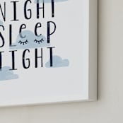 "good night" - Art Print in Night Sky by Annie Holmquist - Frame Close-up