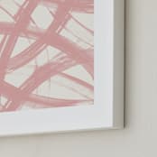 "PINK REFLECTIONS" - Art Print in Blush by Ampersand Design Studio - Frame Close-up