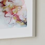 "Dreaming 2" - Art Print in Coral by Kathy Par - Frame Close-up
