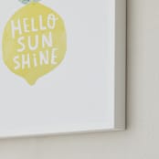 "sunshine lemon" - Art Print in Lemon by Karidy Walker - Frame Close-up
