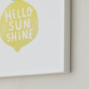 "sunshine lemon" - Art Print in Lemon by Karidy Walker - Frame Close-up