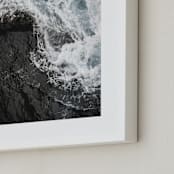 "Pacific Swell" - Art Print in Smoke by Kamala Nahas - Frame Close-up