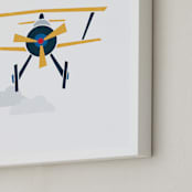"Stacked Plane" - Art Print in Sun by Jennifer Morehead - Frame Close-up