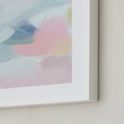 "Rainbows and Sunshine" - Art Print in Soft Pink by Lindsay Kelly Art - Frame Close-up