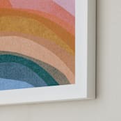 "paper rainbow" - Art Print in Rainbow by Carrie Moradi - Frame Close-up