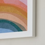 "paper rainbow" - Art Print in Rainbow by Carrie Moradi - Frame Close-up